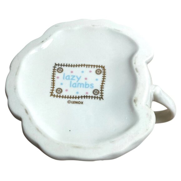 Lenox Lazy Lambs Baby Cup Mug with Original Box – Pastel Nursery Collectible - Picture 5 of 6